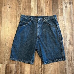Wrangler Men's Vintage Dark Blue Jean Shorts
